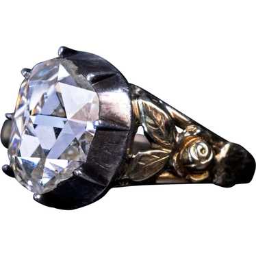 Antique Mid 19th Century Rose Cut Diamond Ring - image 1