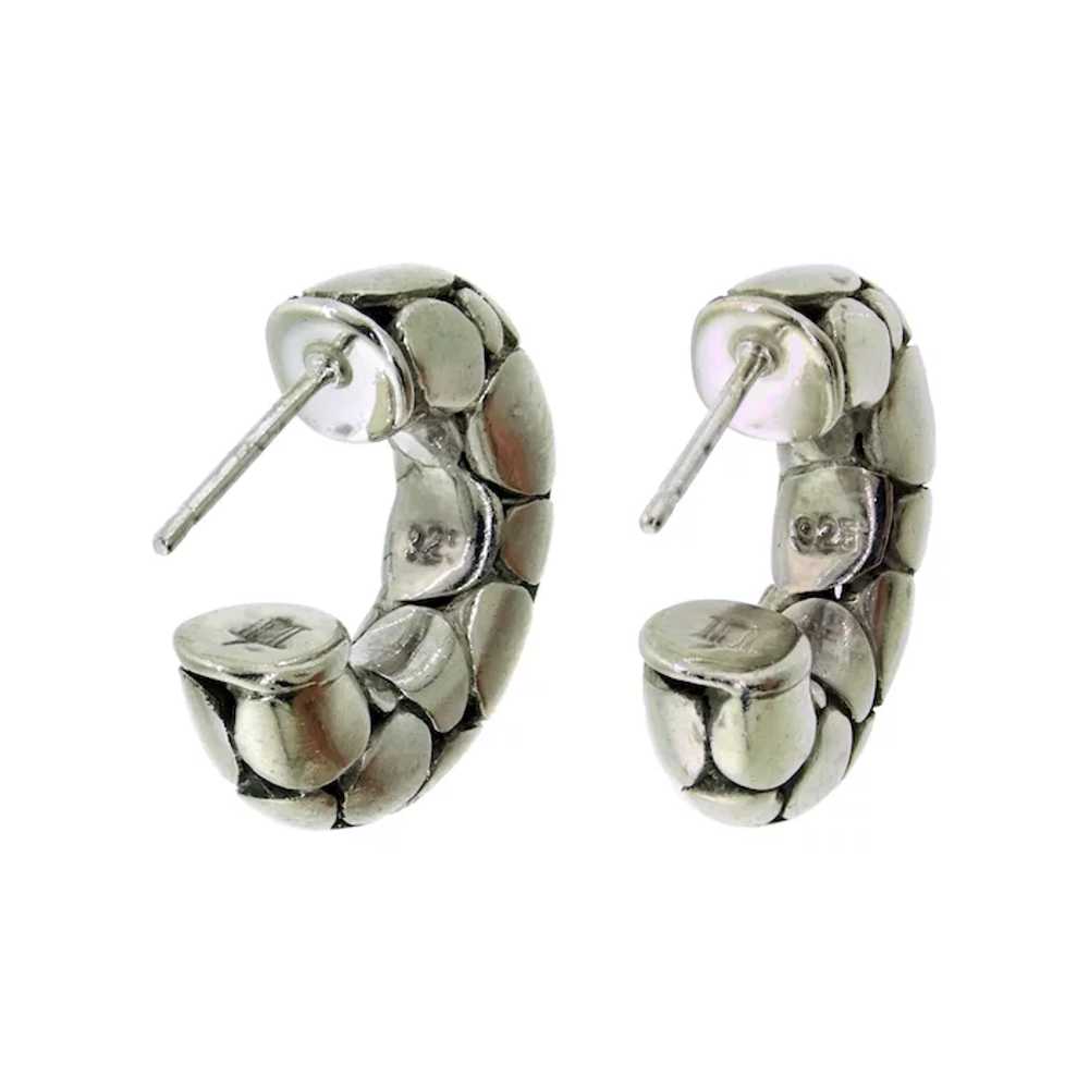 John Hardy Kali Dot Hoop Earrings – Sterling Silv… - image 6