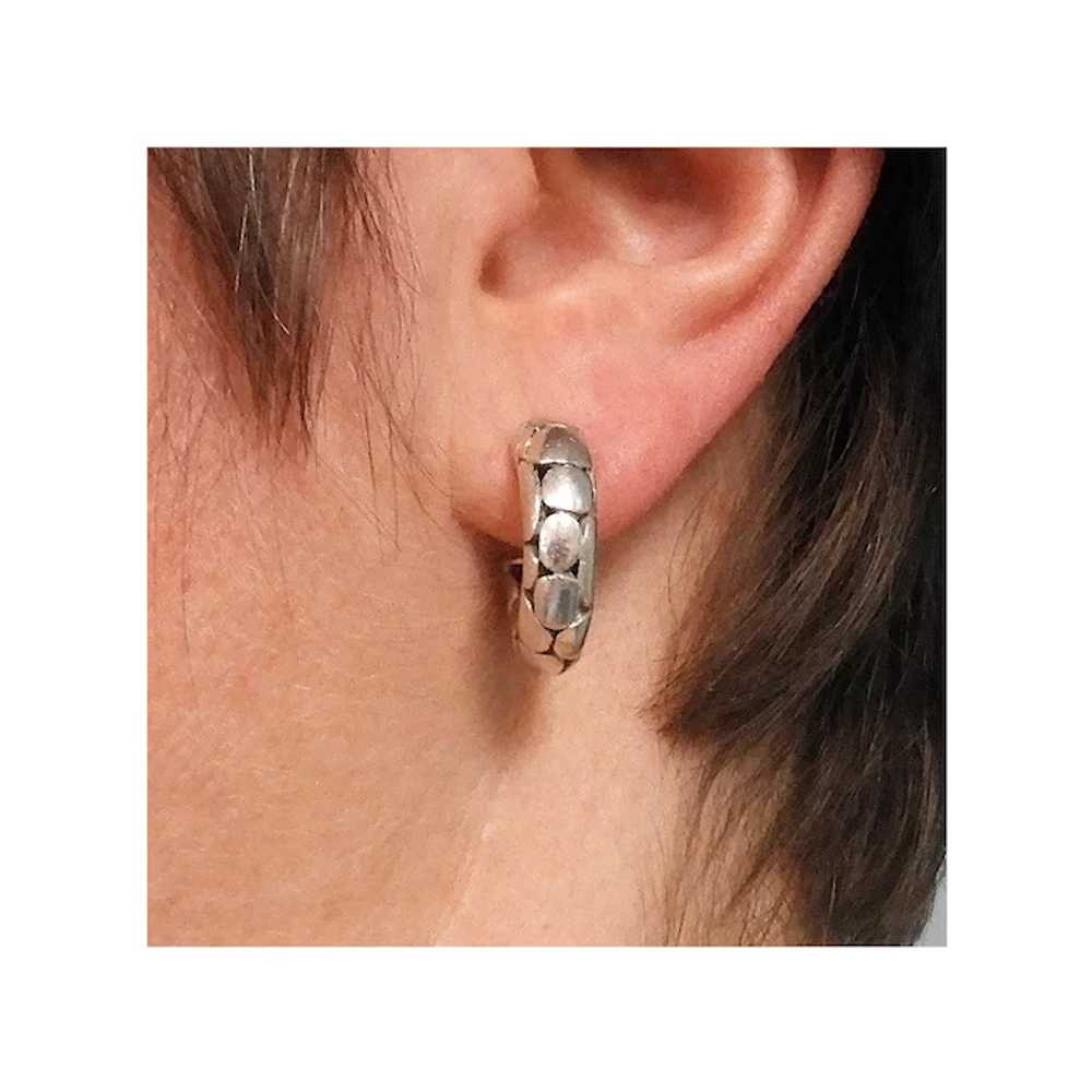John Hardy Kali Dot Hoop Earrings – Sterling Silv… - image 7