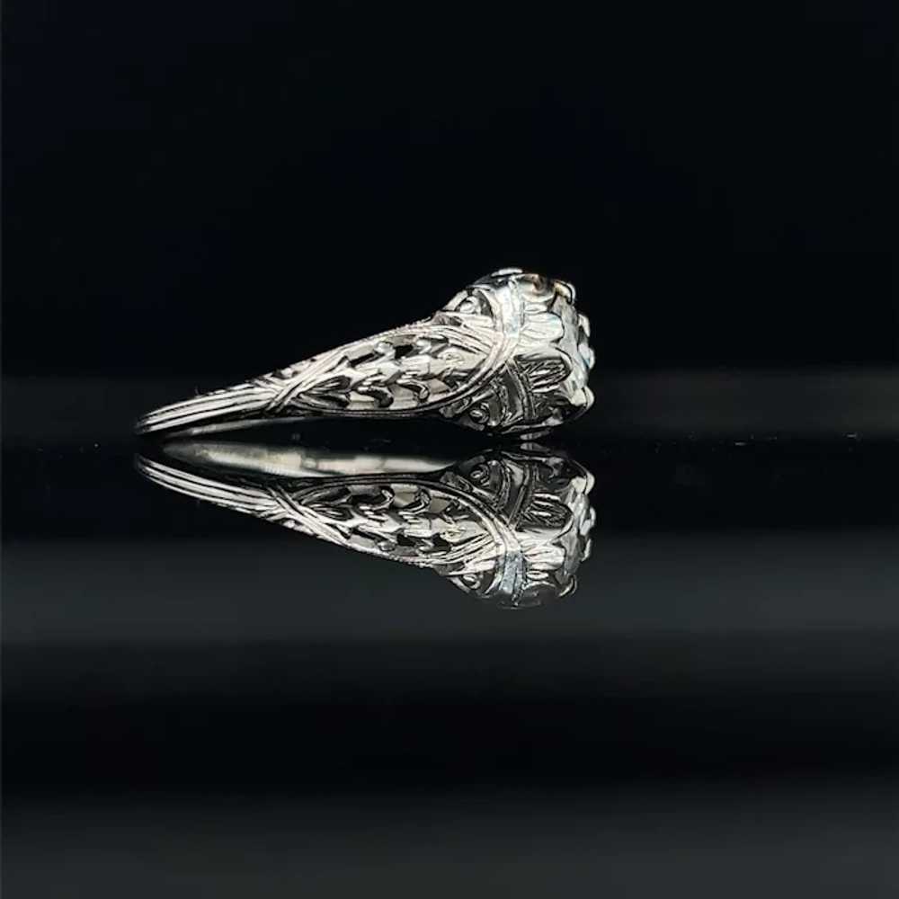 Edwardian .65ct. Diamond Antique Engagement - Fas… - image 3