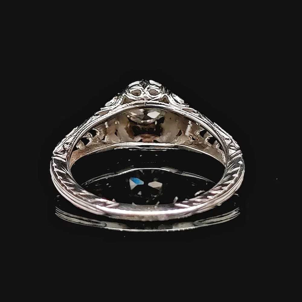 Edwardian .65ct. Diamond Antique Engagement - Fas… - image 4