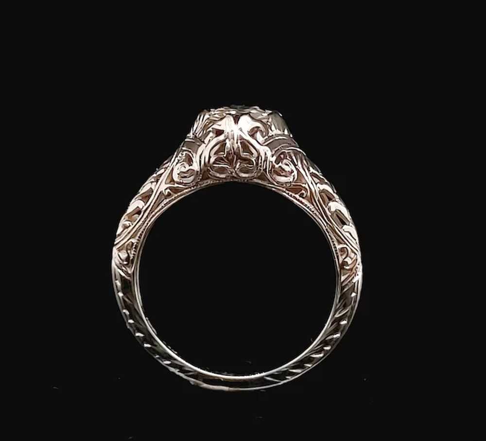 Edwardian .65ct. Diamond Antique Engagement - Fas… - image 5