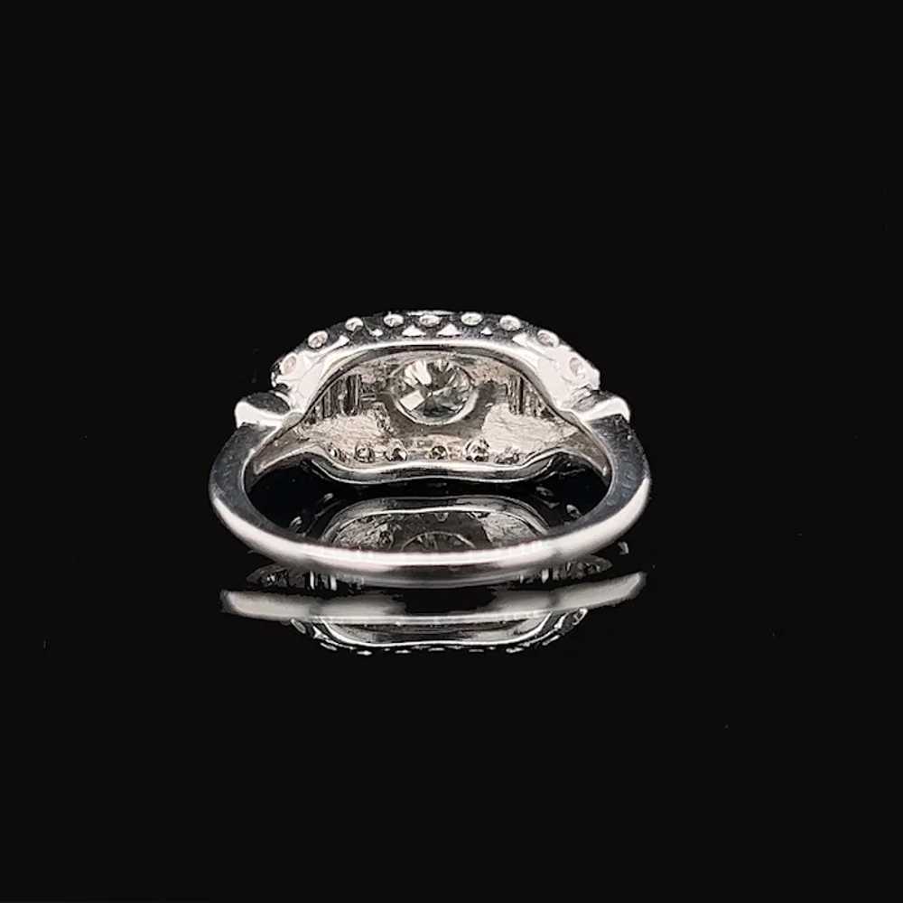 .87ct. Diamond Vintage Engagement - Fashion Ring … - image 3