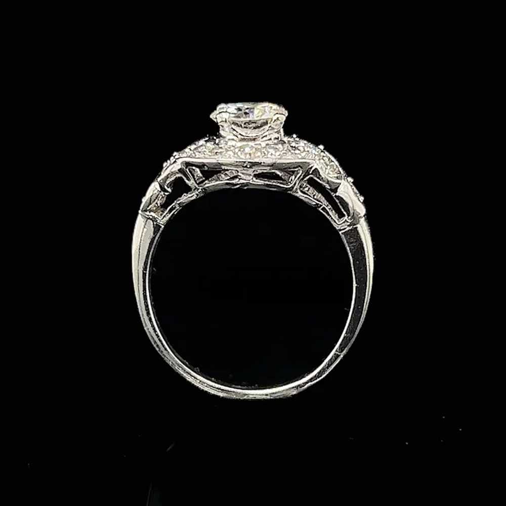 .87ct. Diamond Vintage Engagement - Fashion Ring … - image 4