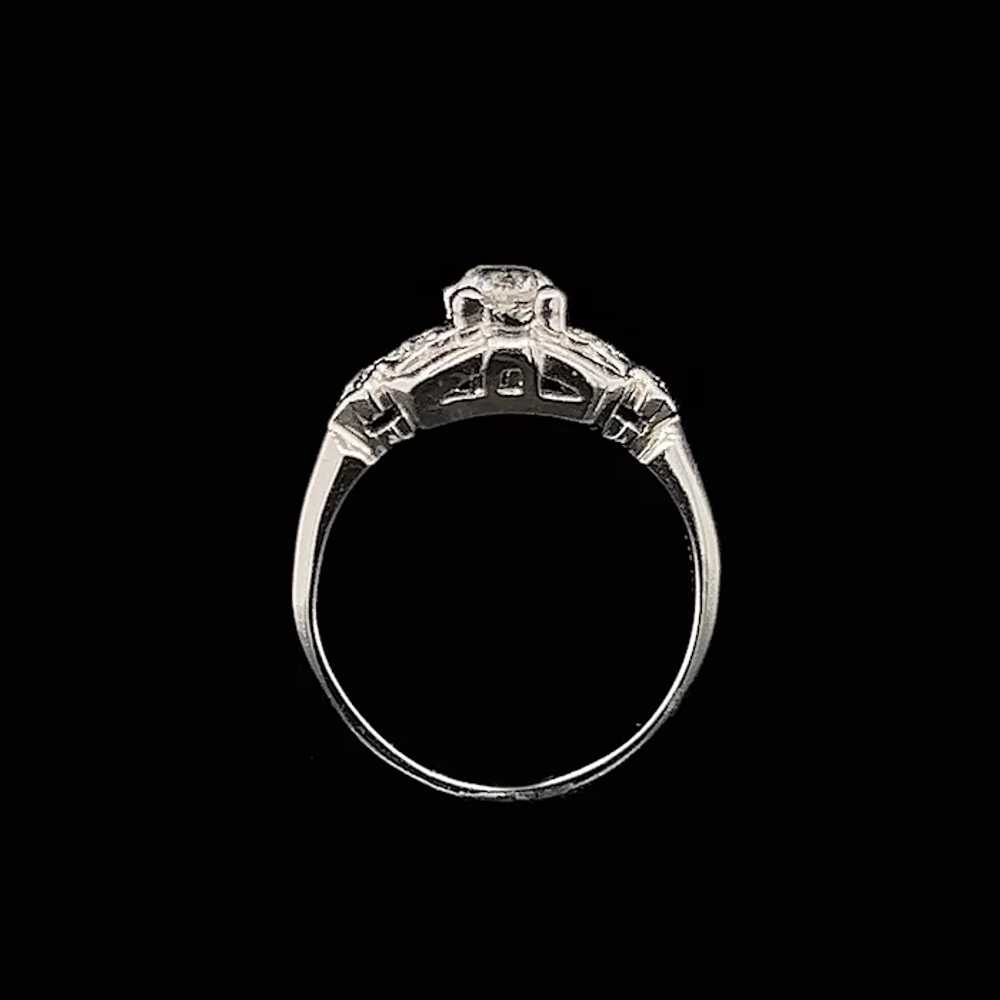 Art Deco .45ct. Diamond Antique Engagement - Fash… - image 3