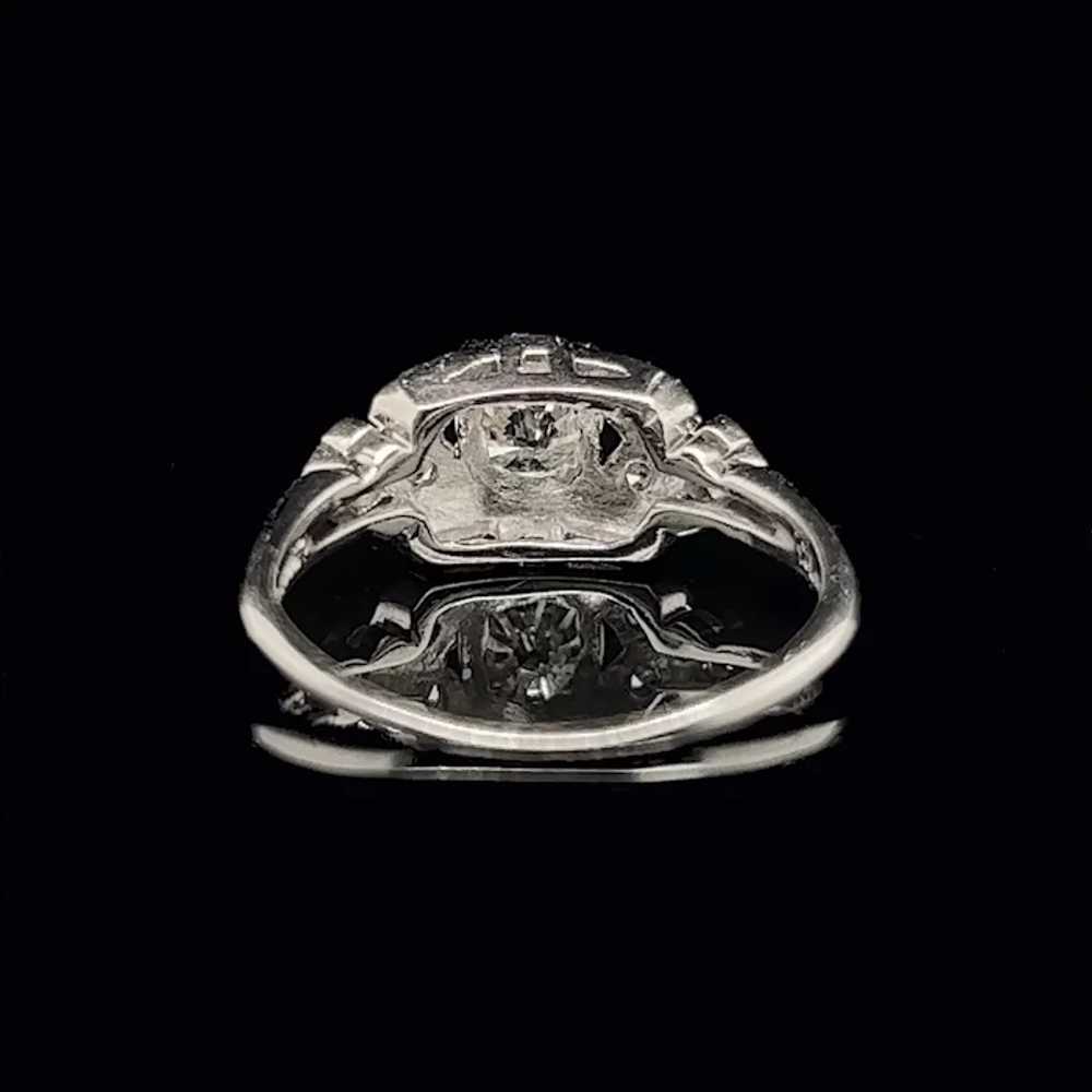 Art Deco .45ct. Diamond Antique Engagement - Fash… - image 4