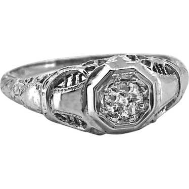 Edwardian .20ct. Diamond Antique Engagement Ring 1
