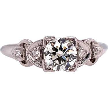 Art Deco .50ct. Diamond Antique Engagement Ring Pl