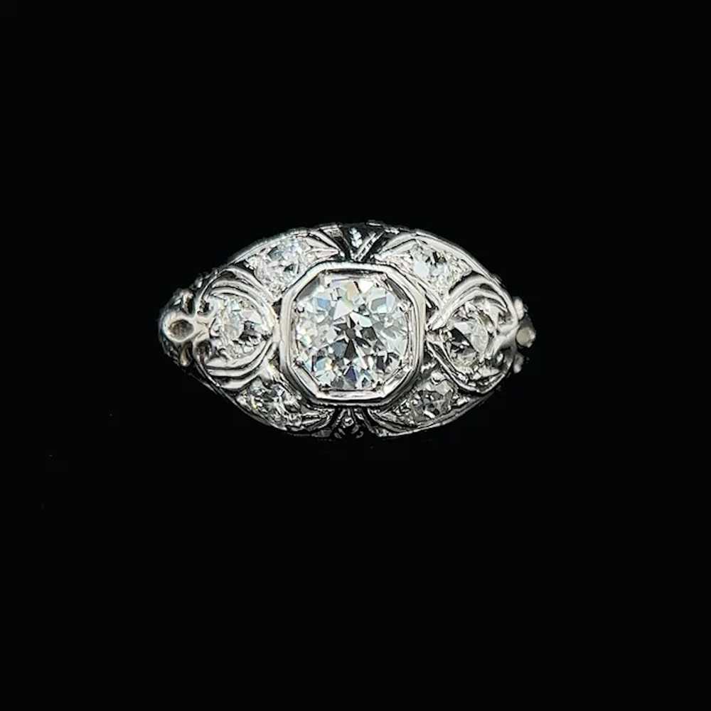 Art Deco .65ct. Diamond Antique Engagement - Fash… - image 2