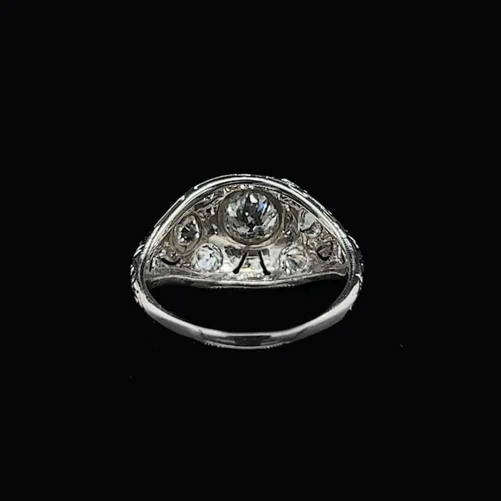Art Deco .65ct. Diamond Antique Engagement - Fash… - image 4