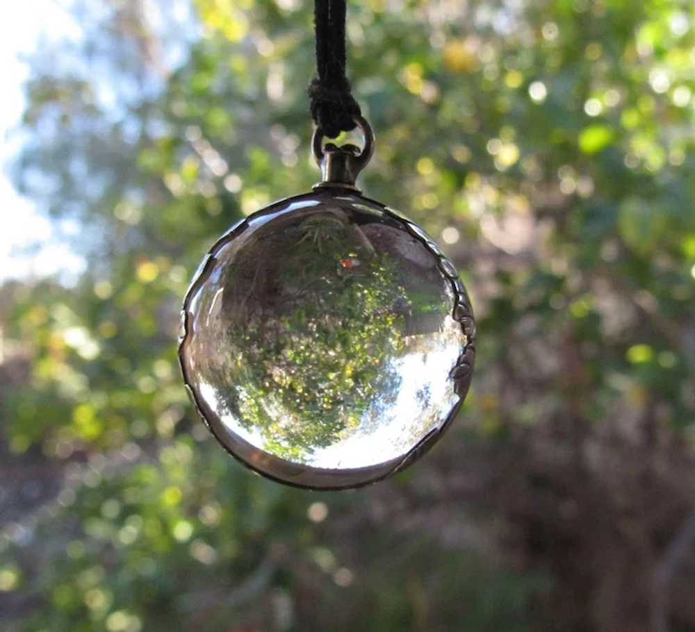 Pools Of Light Large Rock Quartz Orb Victorian Ne… - image 6