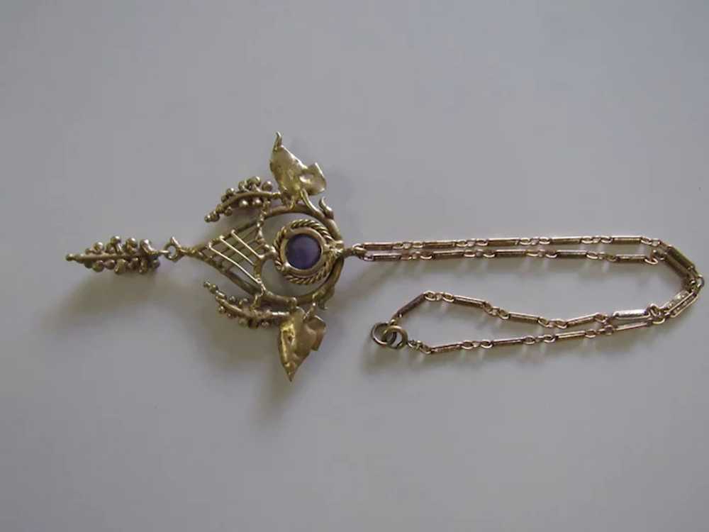 Arts and Crafts Period Antique Amethyst Necklace - image 3