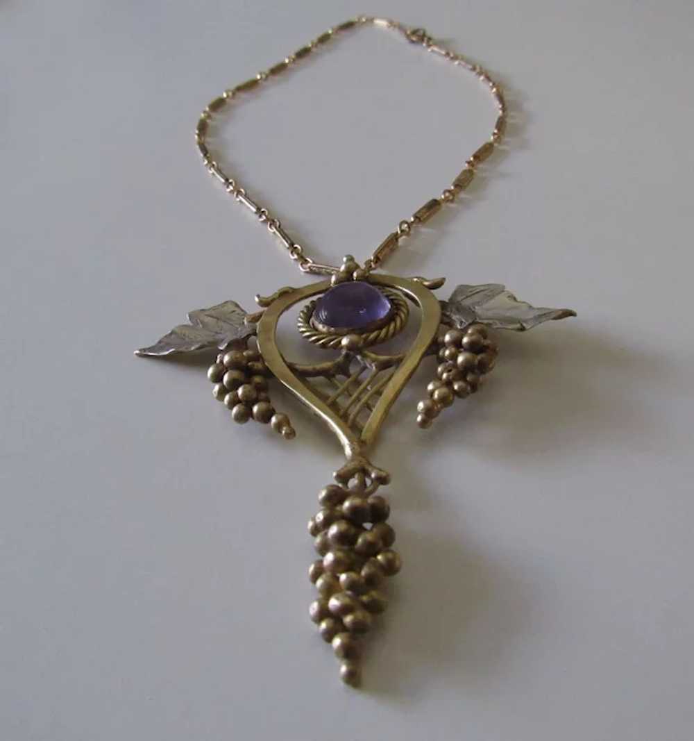 Arts and Crafts Period Antique Amethyst Necklace - image 4