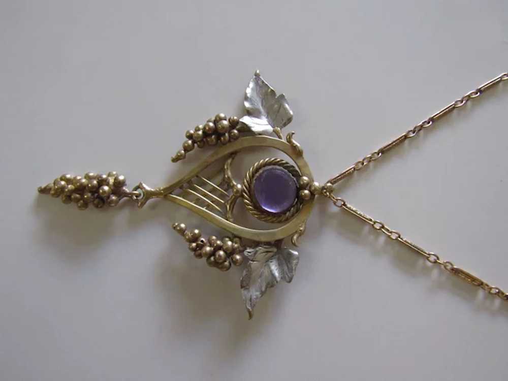 Arts and Crafts Period Antique Amethyst Necklace - image 5