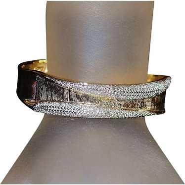 18K gold over Sterling  Bangle