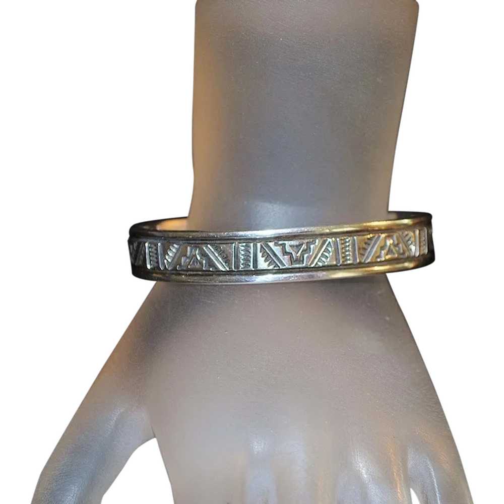 Troy Laner リング 17号 navojo Vintage Navajo Troy Laner Sterling Silver Wide Band Ring Sz