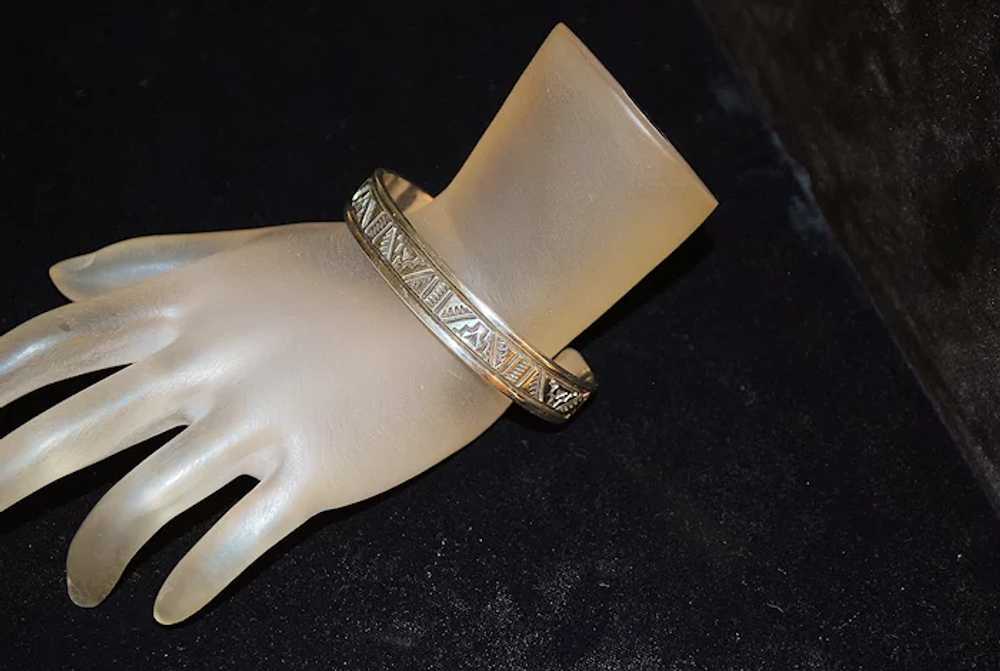 Navajo Sterling Cuff Bracelet - Troy Laner - image 4