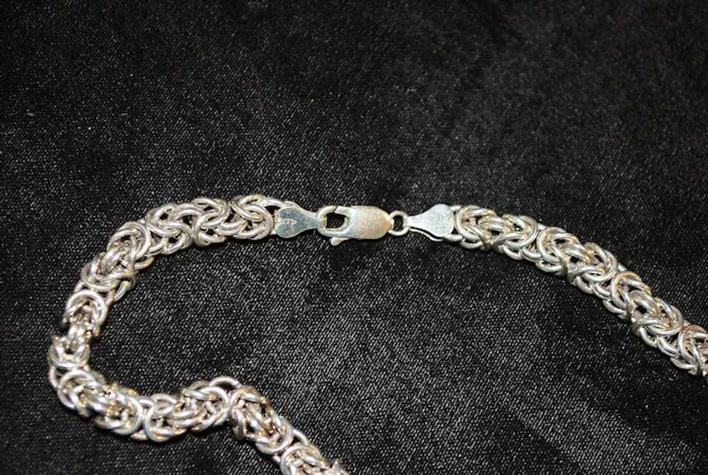 Italian Large Sterling Silver and Quartz Necklace - image 6