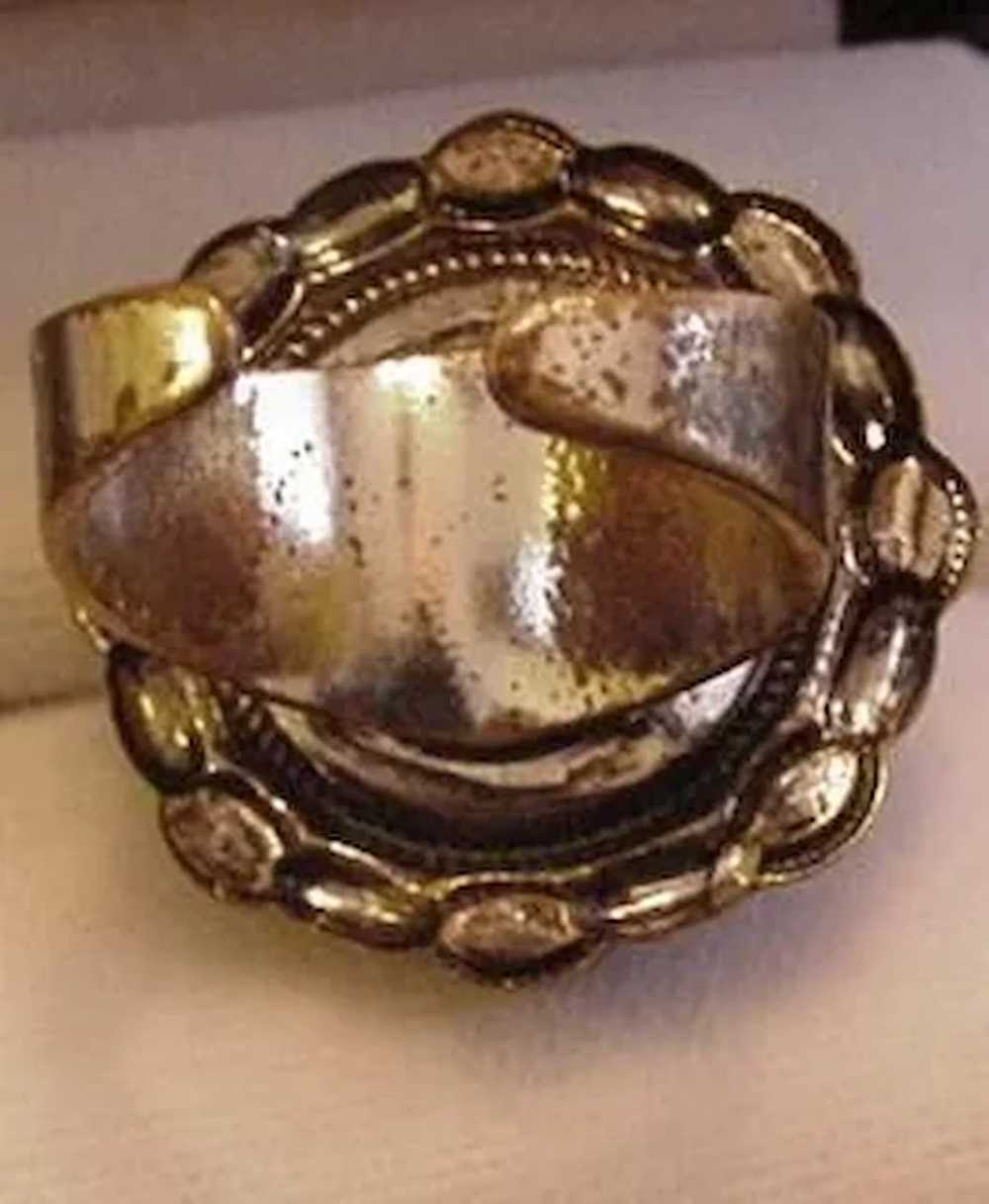 Rococo Style Cocktail Ring - image 2