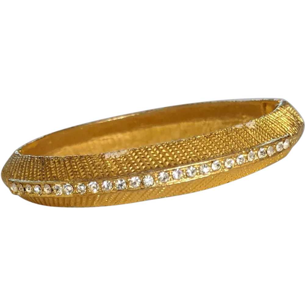 Rhinestone Bangle Bracelet - image 1