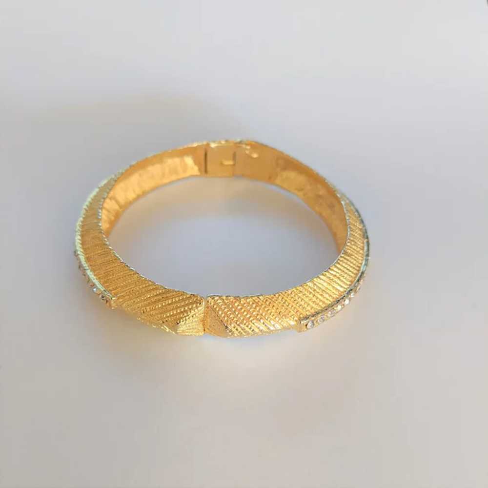 Rhinestone Bangle Bracelet - image 3