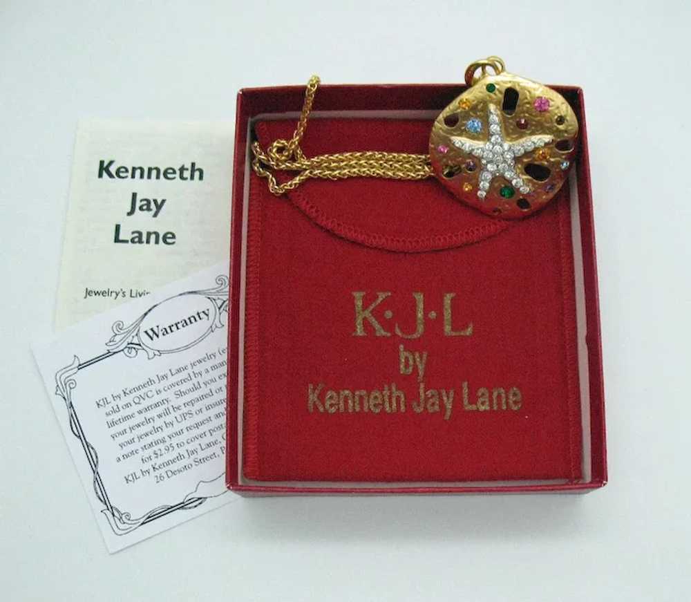 Vintage Unworn KJL Kenneth Jay Lane Sand Dollar P… - image 9