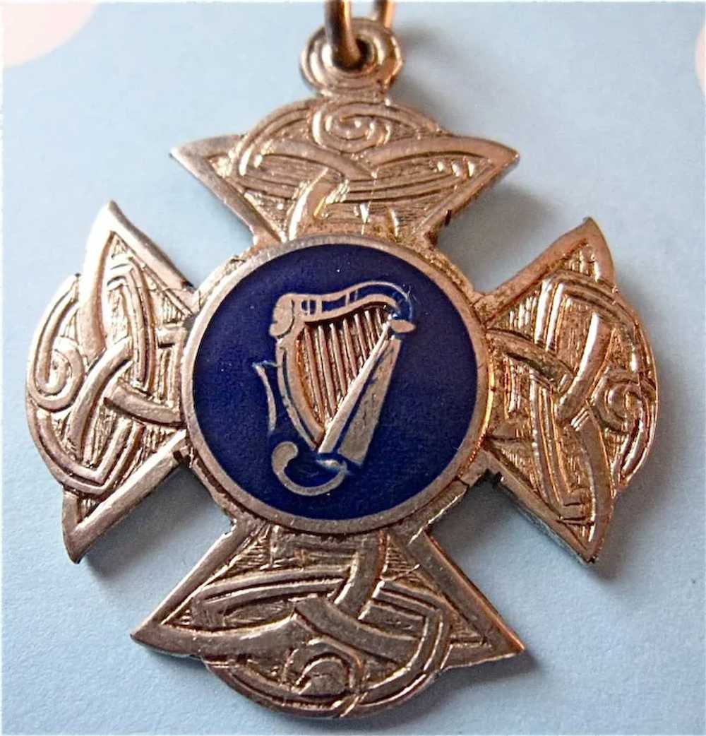 Vintage Irish Hallmark Sterling Silver Irish Harp… - image 2