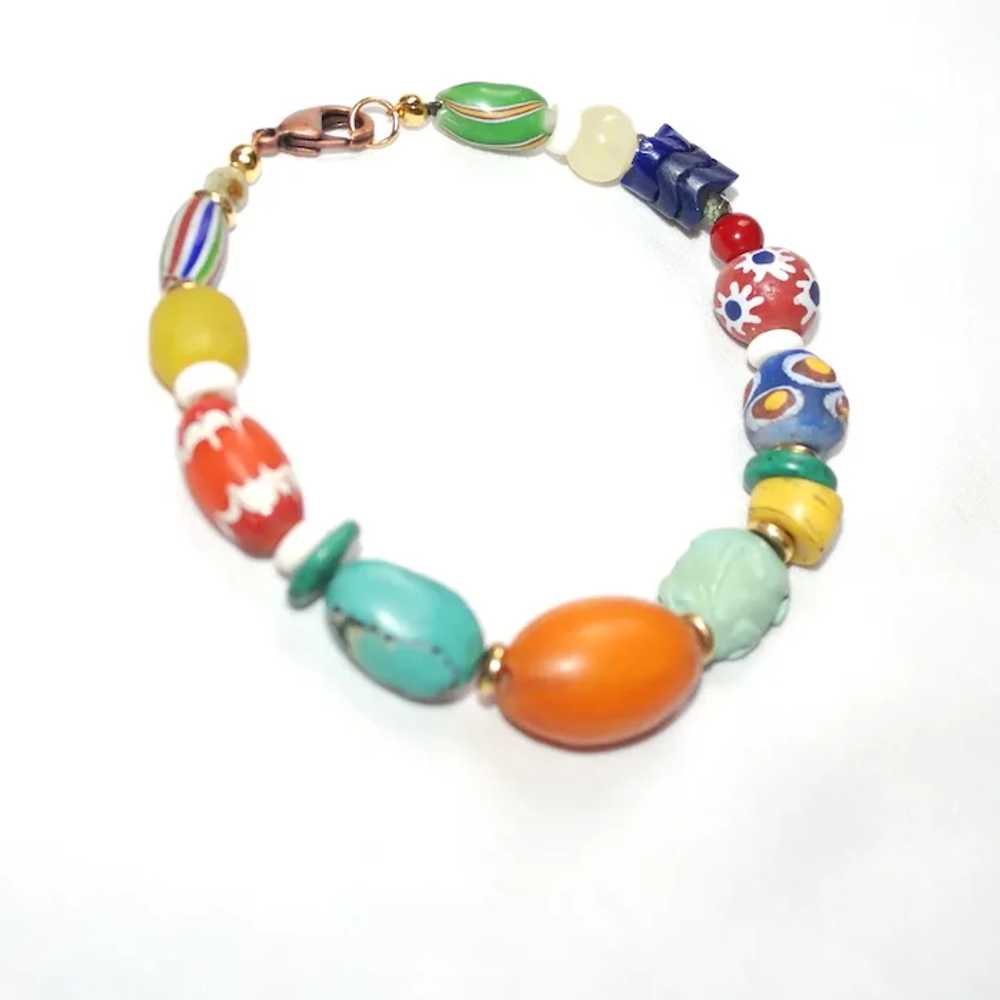 Antique and Vintage African  and Ethnic Mix Bead … - image 3