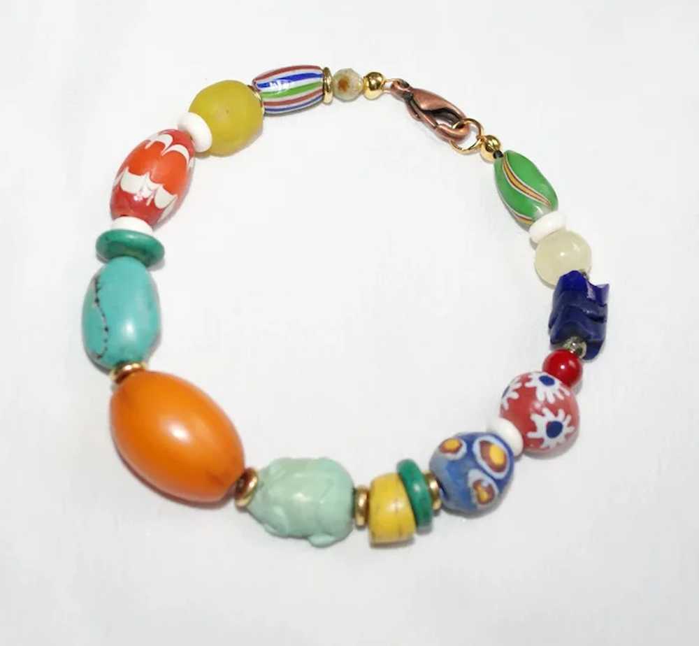 Antique and Vintage African  and Ethnic Mix Bead … - image 9