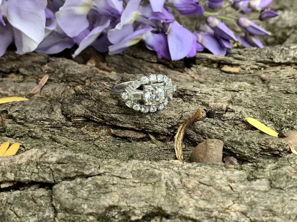 Retro Diamond Engagement Ring - image 12