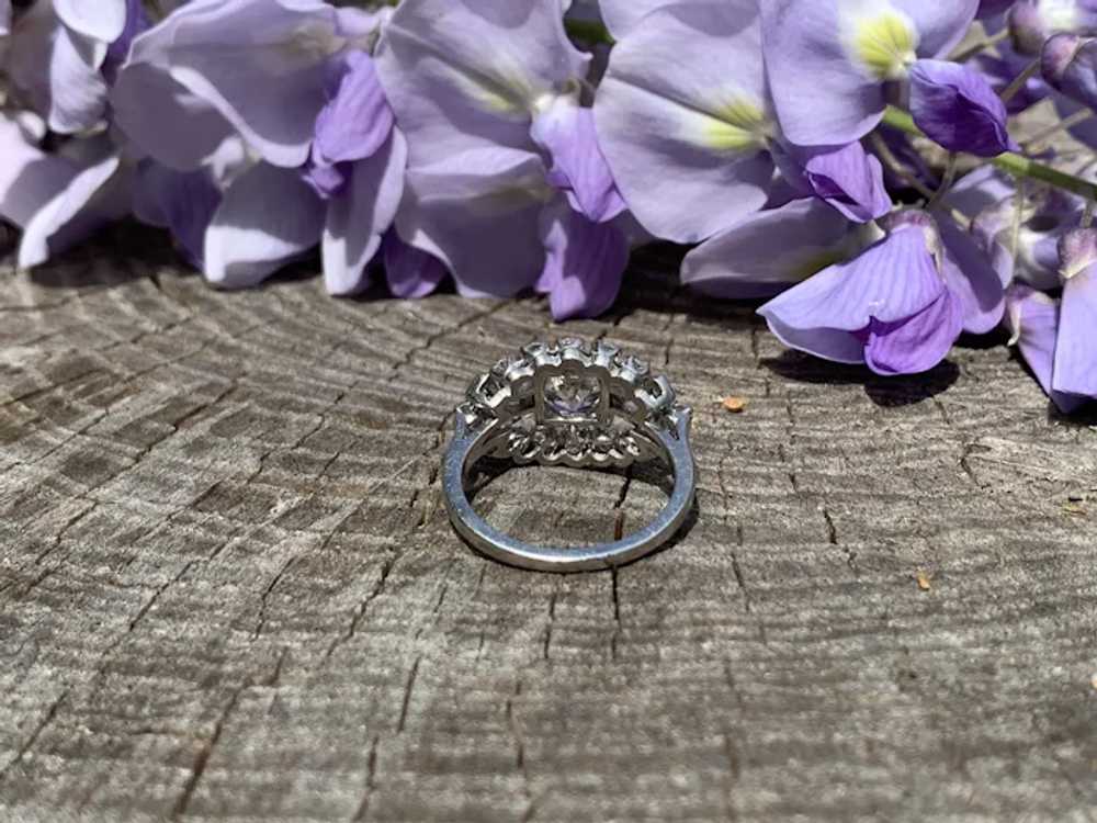 Retro Diamond Engagement Ring - image 6