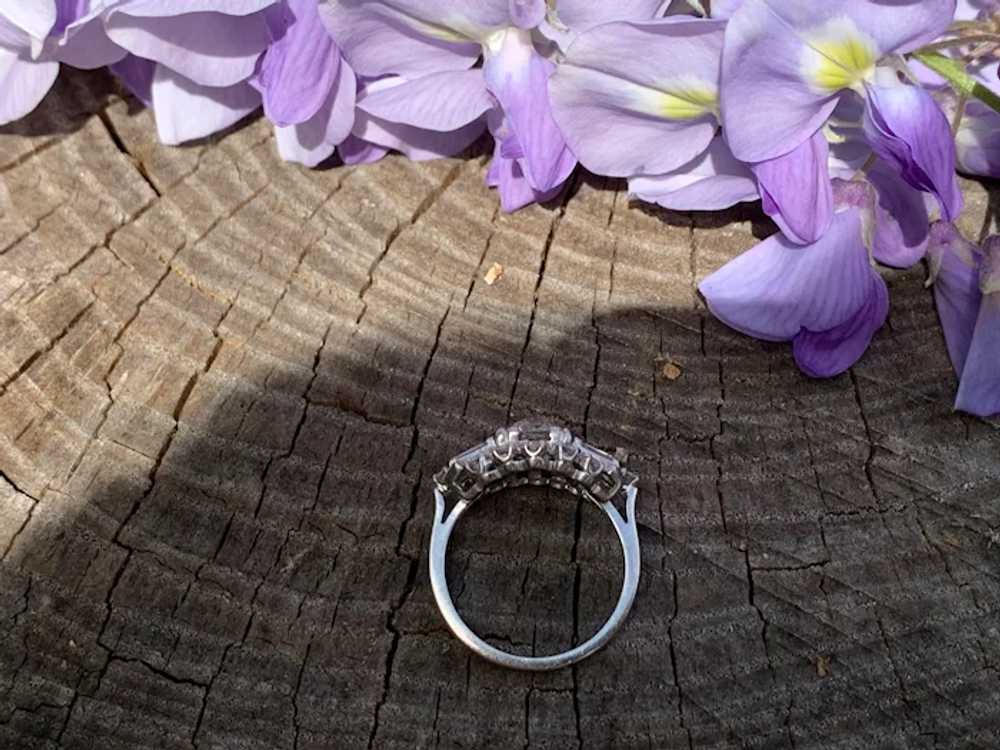 Retro Diamond Engagement Ring - image 8