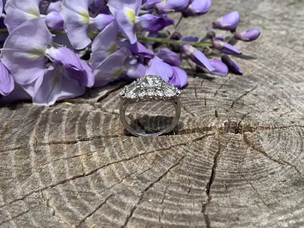 Retro Diamond Engagement Ring - image 9
