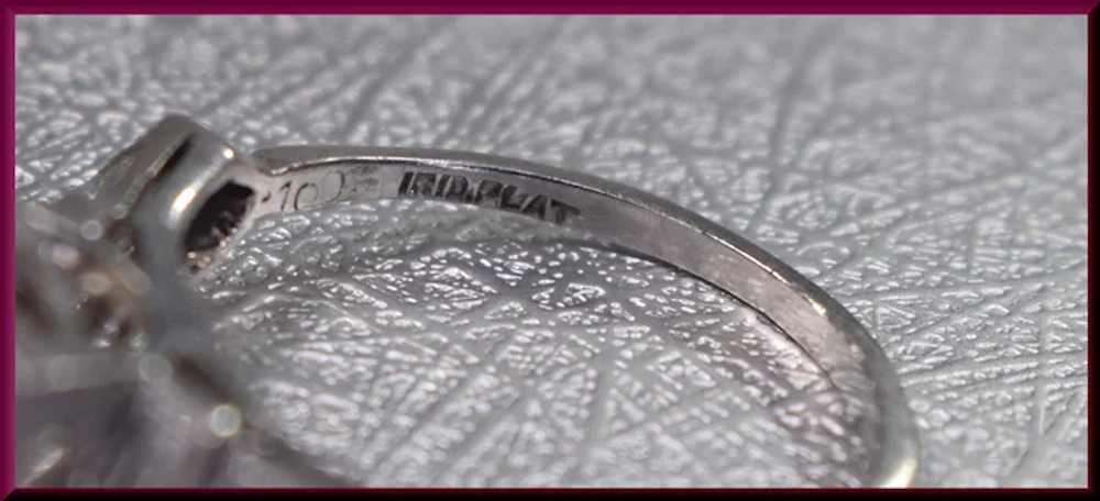 Art Deco Diamond Engagement Ring - image 5