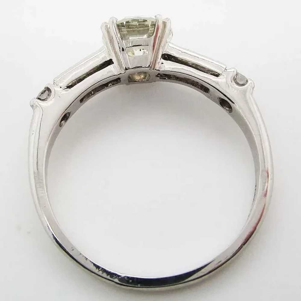 Vintage 1950's Platinum Diamond Engagement Ring - image 6