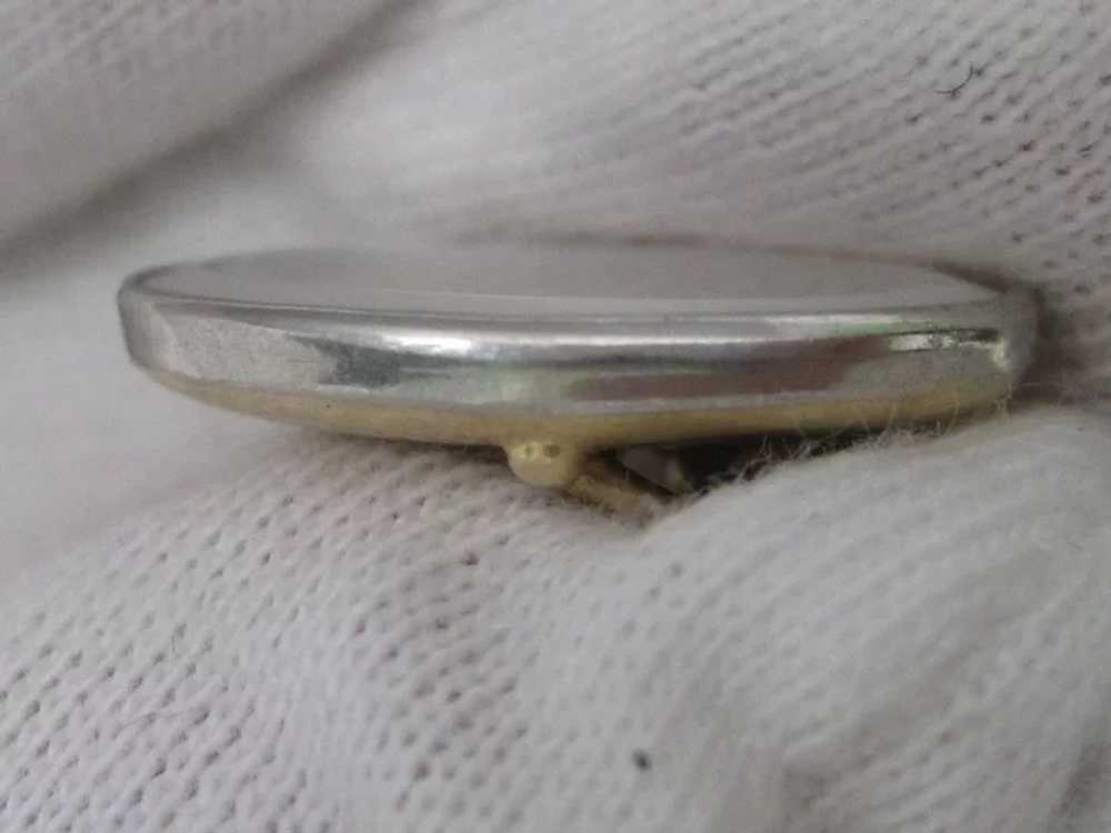 Art Deco Mother of Pearl in 14K Yellow and White … - image 4