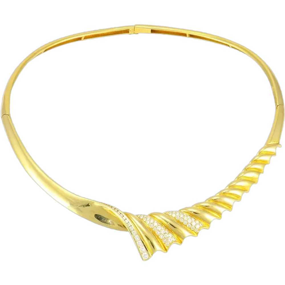 2.14 Carat Total Weight Diamond Collar Necklace - image 1