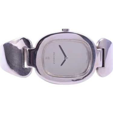 Rare Corum Sterling Silver Cuff Wrist Watch