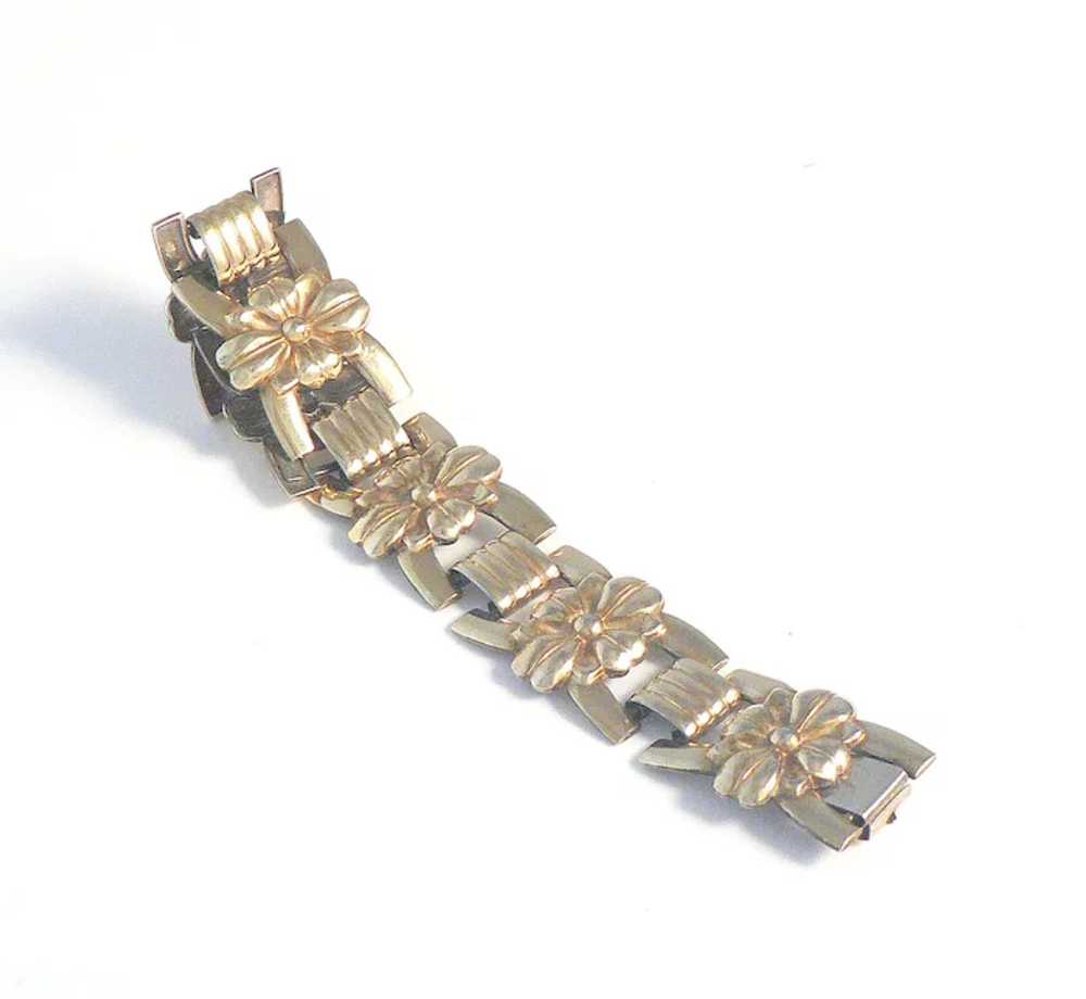 Symmetalic Sterling Silver 14K Gold Plated Bracel… - image 4