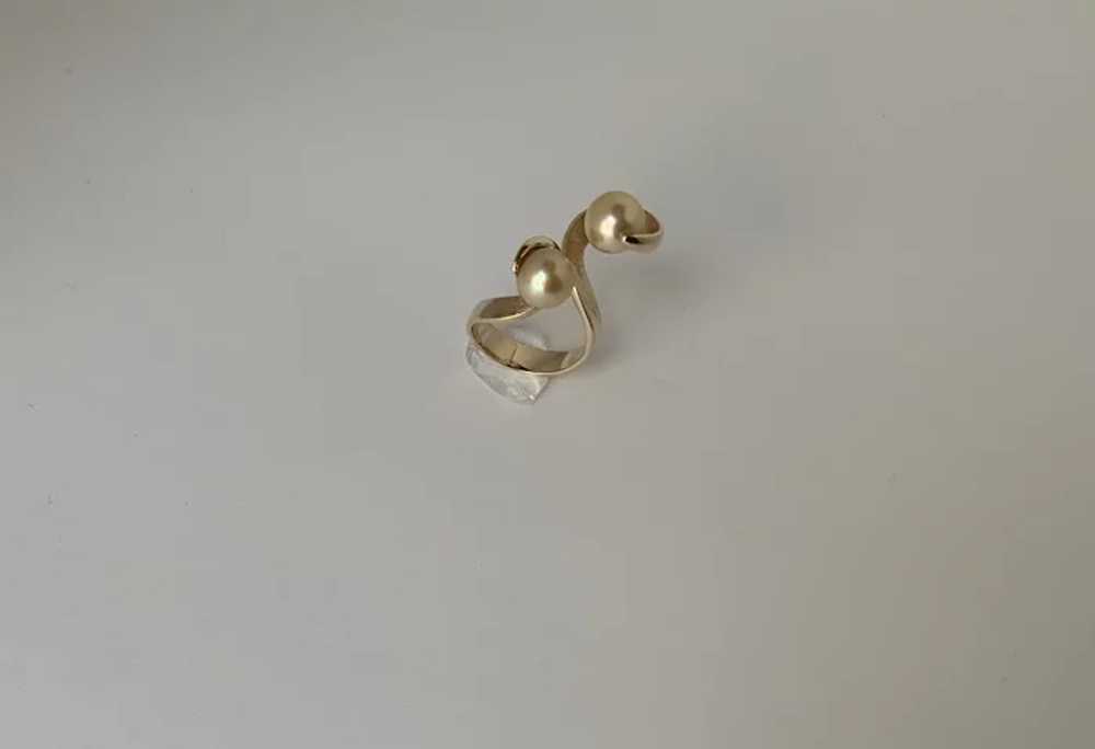 J. Arnold Frew 14 karat gold Modernist ring - image 10