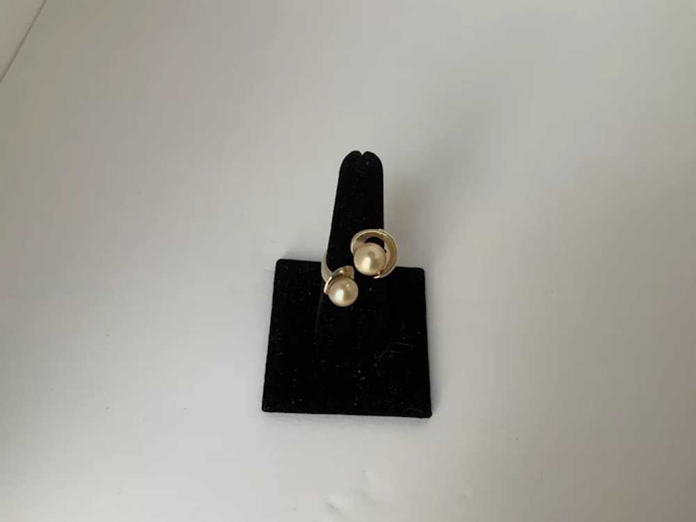 J. Arnold Frew 14 karat gold Modernist ring - image 2