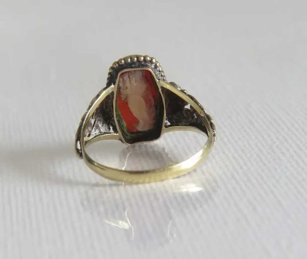 Antique Carnelian ring, 14 k yellow gold, 19th ce… - image 5