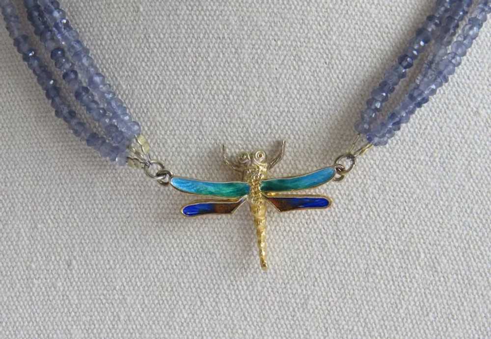 Vintage Kyanite necklace, ca. 1950 - image 5