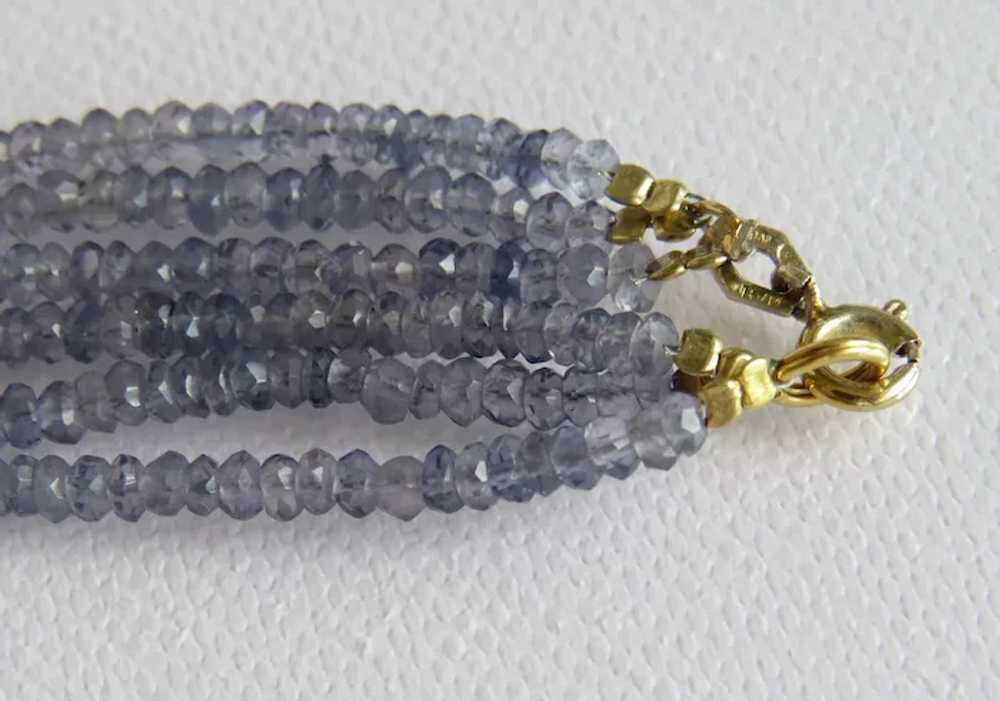 Vintage Kyanite necklace, ca. 1950 - image 6