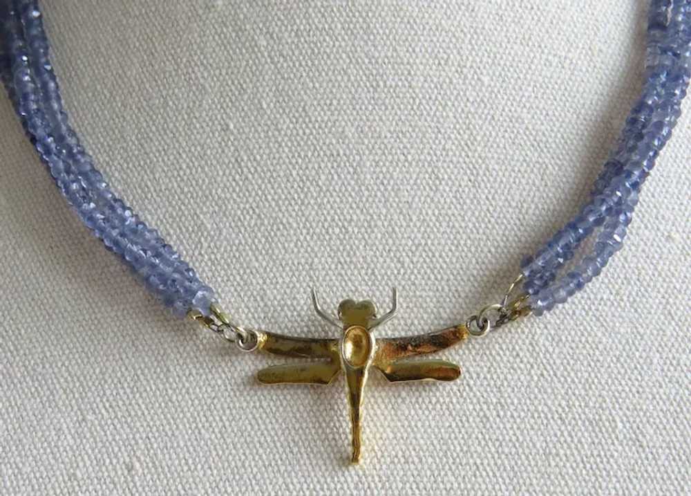 Vintage Kyanite necklace, ca. 1950 - image 7