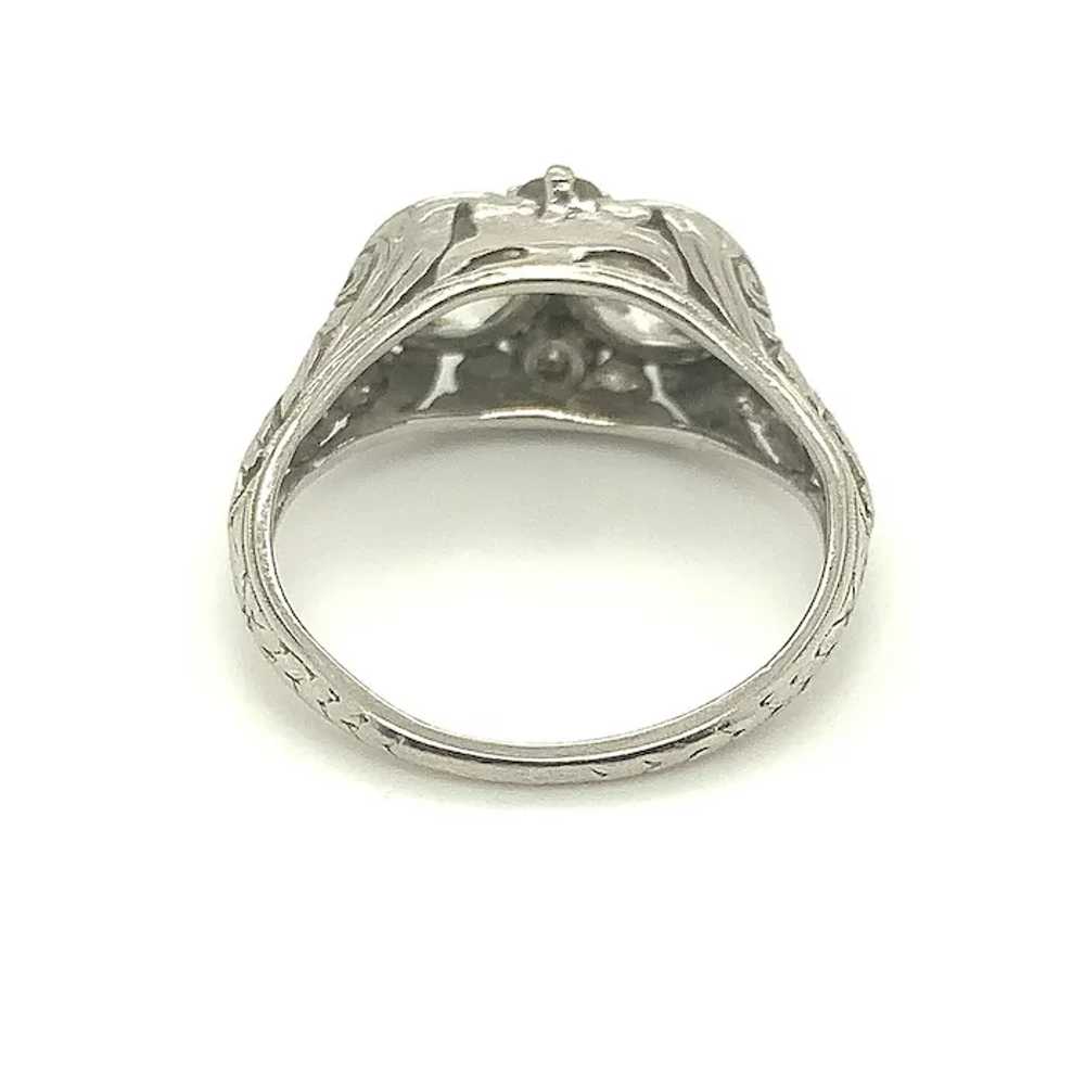 Platinum 2 Carat Diamond Filigree Ring - image 4