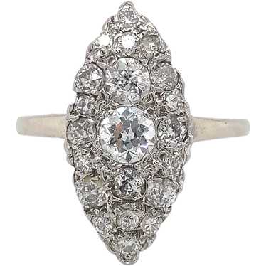 14K Marquise Shape 1 carat tw Diamond Ring