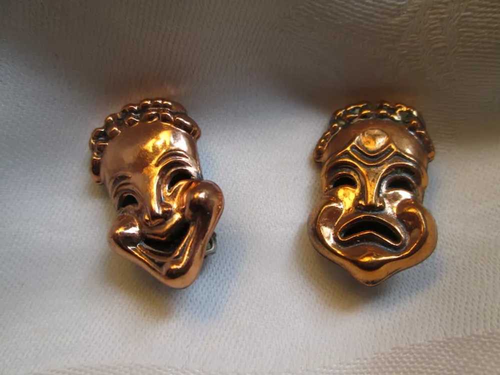 Renoir "Curtain Call" Comedy Tragedy Mask Brooch … - image 10