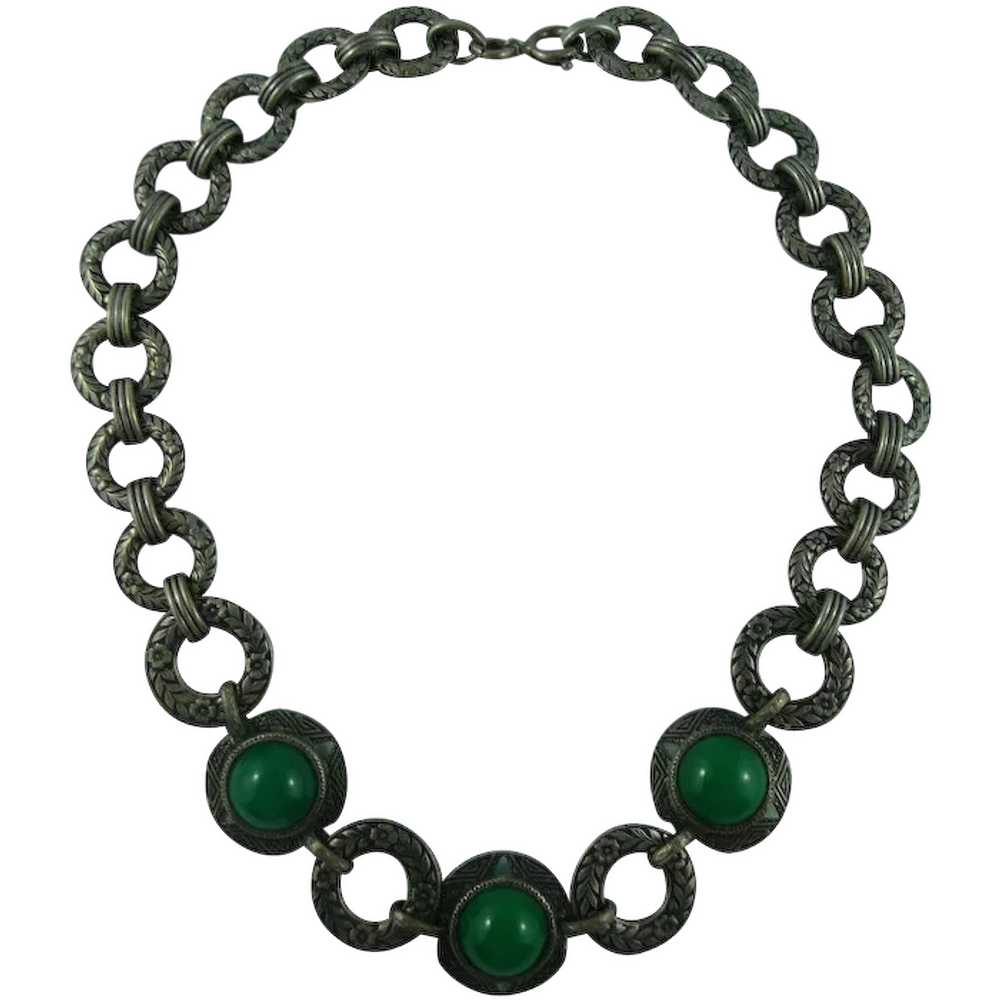 Lovely Deco Green Necklace - image 1