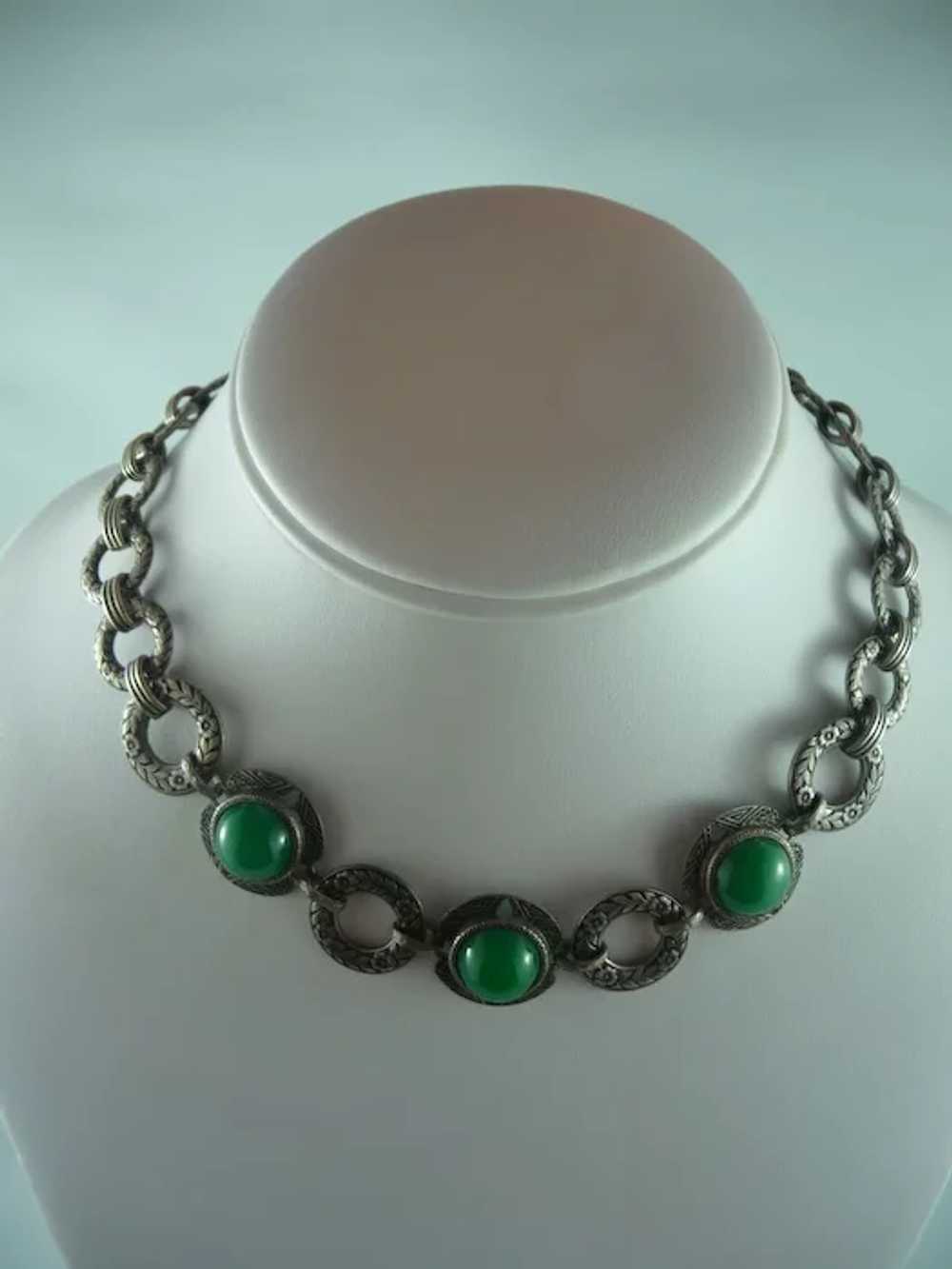 Lovely Deco Green Necklace - image 2